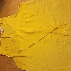 MK Yellow Sleeveless blouse XL